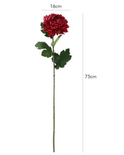 Load image into Gallery viewer, Artificial Silk Chrysanthemum Ball Stems
