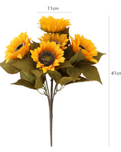 Load image into Gallery viewer, Artificial Silk Sunflower Bouquet
