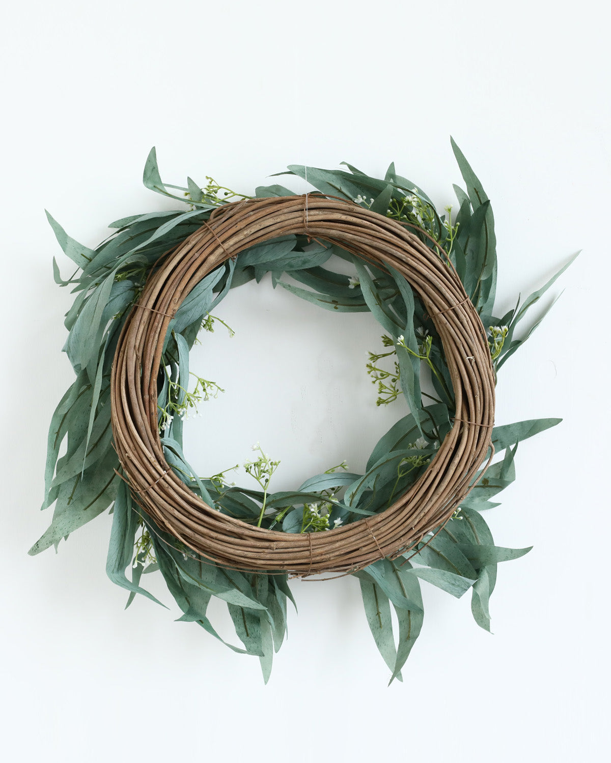 Wicker Willow Leaves Wreath 