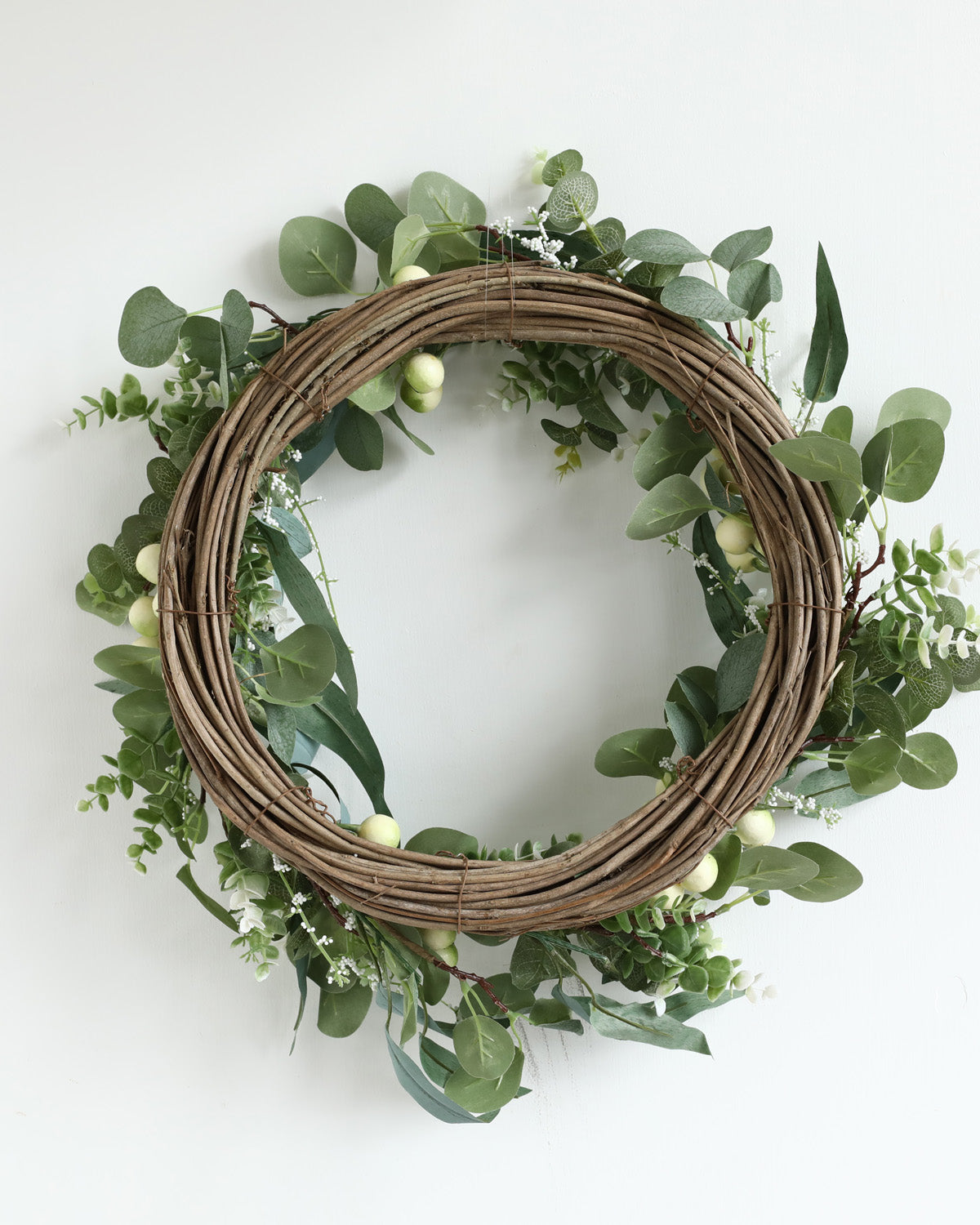 Waterproof Snow Berry Olive Eucalyptus Wreath