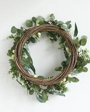 Load image into Gallery viewer, Waterproof Snow Berry Olive Eucalyptus Wreath
