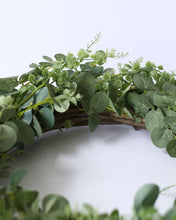 Load image into Gallery viewer, Grapevine Mixed Green Eucalyptus Wreath
