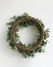 Load image into Gallery viewer, Mixed Green Eucalyptus Wreath Outdoor
