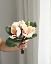 Load image into Gallery viewer, Quality Faux Magnolia Arrangement
