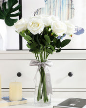 Load image into Gallery viewer, Artificial White Velvet Rose Stem 
