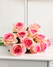 Load image into Gallery viewer, Artificial Rose Stems Pink Cream
