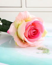 Load image into Gallery viewer, Best Fake Rose Stems Pink Cream
