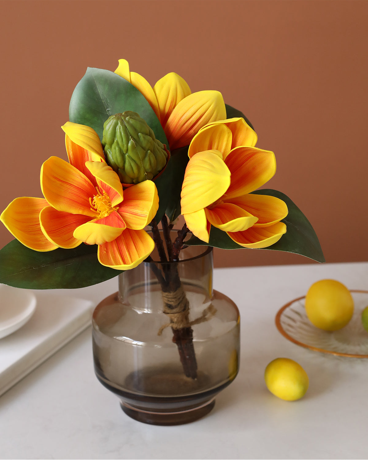 Large Real Touch Magnolia Bouquet