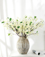 Load image into Gallery viewer, Silk White Cherry Blossom Branch Spray
