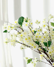 Load image into Gallery viewer, Ivory White Silk Cherry Blossom Spray 
