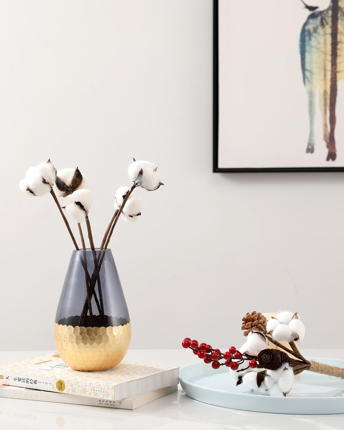 Cotton Stems Arrangements