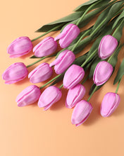 Load image into Gallery viewer, Real Touch Artificial Silk Purple Tulips
