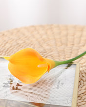 Load image into Gallery viewer, Artificial Gold Calla Lily Stem
