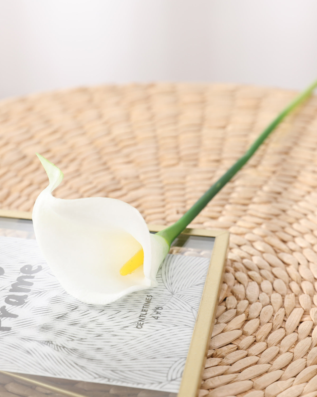 Artificial White Calla Lily Stem