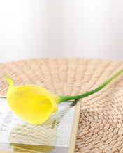 Load image into Gallery viewer, Artificial Yellow Calla Lily Stem
