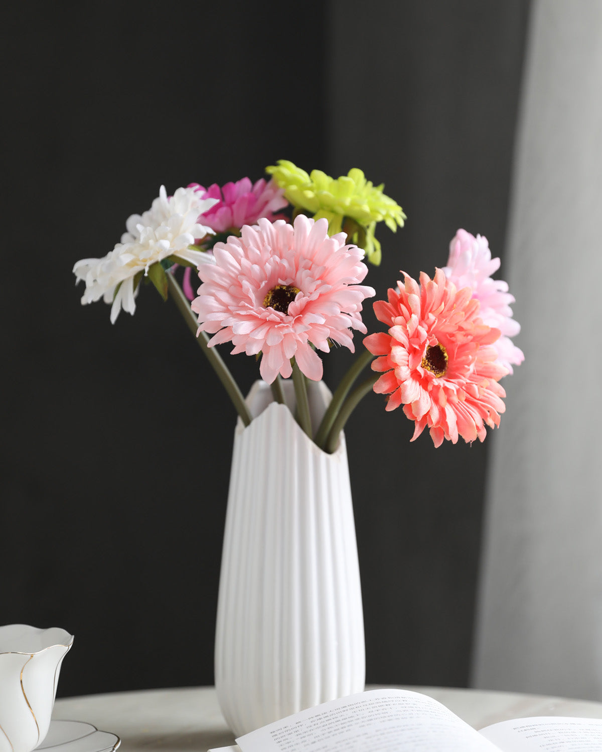 Artificial Gerbera Daisies Stem - 10 Color/12.6" Tall
