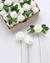 Load image into Gallery viewer, Artificial Wedding DIY Bouquet Package White 
