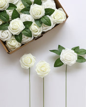 Load image into Gallery viewer, Artificial Flowers DIY Bouquet Ivory White
