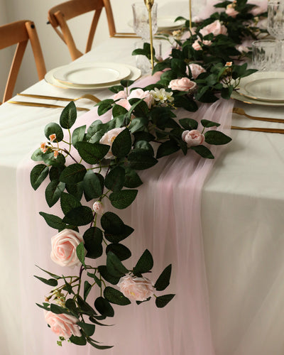 Pink Rose and Eucalyptus Centerpiece