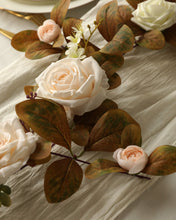 Load image into Gallery viewer, Artificial Rose Eucalyptus Fall Centerpiece
