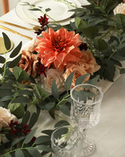 Load image into Gallery viewer,  Best Dahlia Roses Eucalyptus Centerpiece
