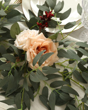 Load image into Gallery viewer, Best Dahlia Roses Eucalyptus Centerpiece 

