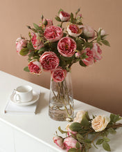 Load image into Gallery viewer, Best Silk Austin Rose Spray Punch Pink
