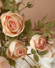 Load image into Gallery viewer, High End Silk Spray Rose Champagne
