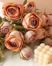 Load image into Gallery viewer, Best Silk Spray Rose Apricot Bulk
