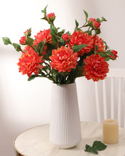Load image into Gallery viewer, Quality Orange Dahlia Artificial Flowers
