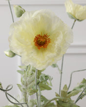 Load image into Gallery viewer, Premium Silk Poppy Flowers Spray – 3 Color/29” Tall
