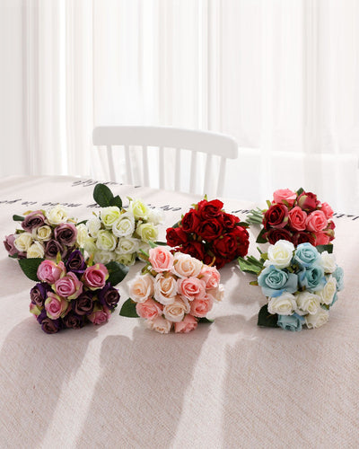 Silk Rose Wedding Bouquets 