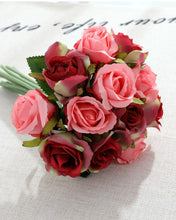 Load image into Gallery viewer, Pink, Red Fake Rose Bouquet
