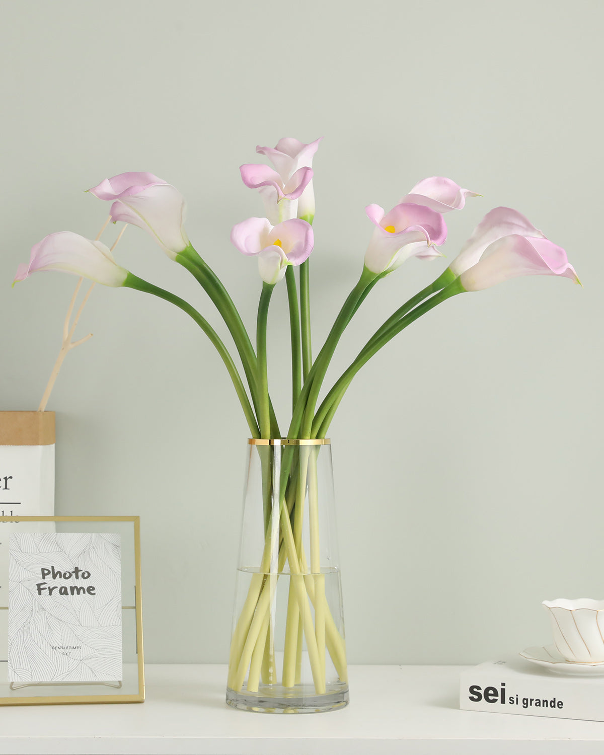 Large Faux Real Touch Calla lily Stem