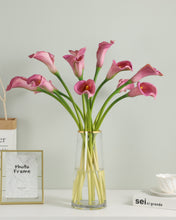 Load image into Gallery viewer, Artificial Real Touch Magenta Calla Lily
