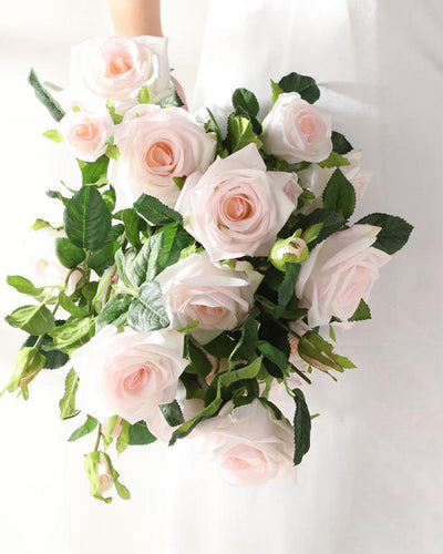 Moist Real Touch Spray Rose For Wedding 