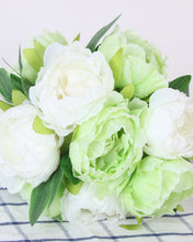 Load image into Gallery viewer, Artificial Silk Peony Bouquet
