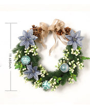 Load image into Gallery viewer, Christmas Pine Cone Snowberry Burlap Wreath
