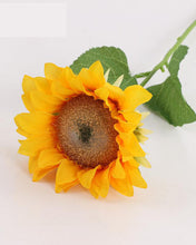 Load image into Gallery viewer, Artificial Silk Yellow Sunflowers Long Stem
