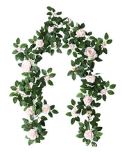 Load image into Gallery viewer, Handmade Mixed Pink Rose Flower Garland - 6.23FT
