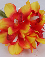 Load image into Gallery viewer, Real Touch Silk Cymbidium Orchid Bouquet
