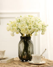 Load image into Gallery viewer, Ivory White Ranunculus Silk Flowers Bouquet
