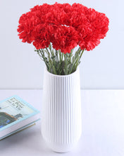 Load image into Gallery viewer, Silk Red Carnations Artificial Flower
