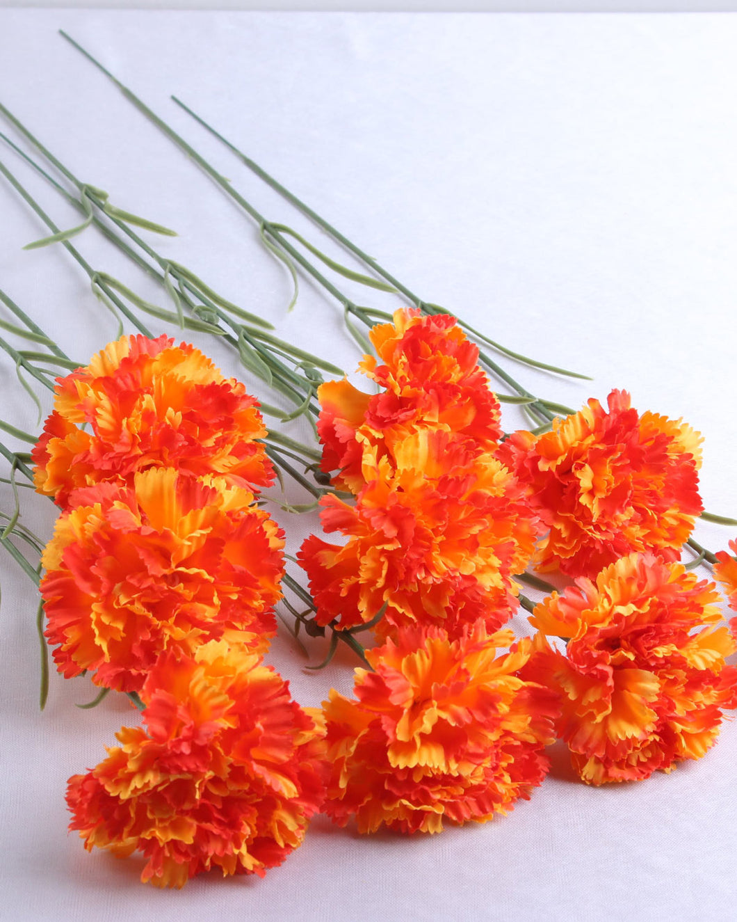 Best Silk Orange Carnation Artificial Flowers 