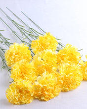 Load image into Gallery viewer, Silk Yellow Carnation Artificial Flowers 
