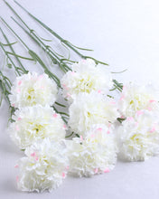 Load image into Gallery viewer, Realistic Silk White Carnations Wholesale
