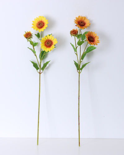 Realistic Artificial Sunflowers Long Stem