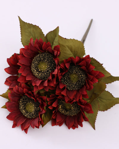 Artificial Red Sunflowers Arrangement