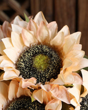 Load image into Gallery viewer, Artificial Champagne Sunflower Plant
