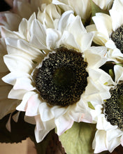 Load image into Gallery viewer, Artificial White Sunflower Bouquet
